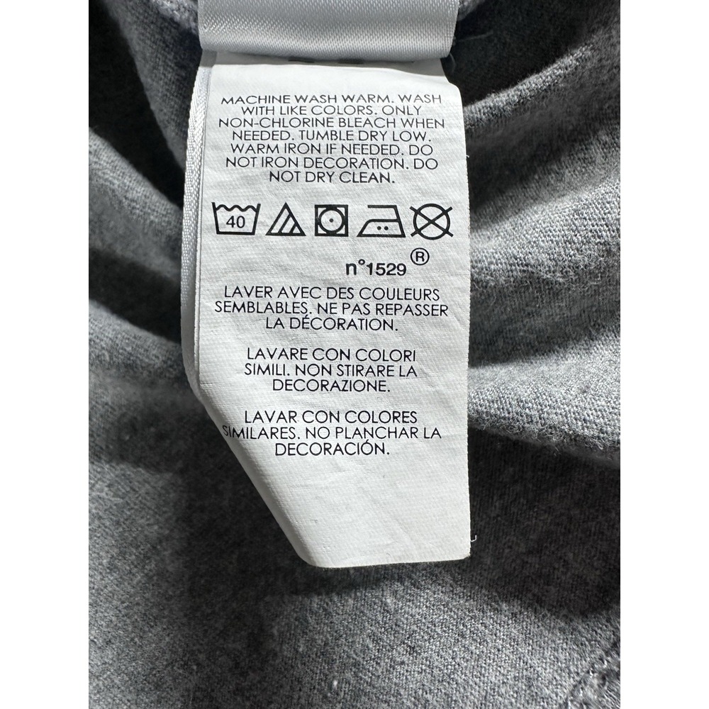 Polo Ralph Lauren Shirt Mens Large Gray V-Neck Pony Logo Short Sleeve Cotton Tee - Picture 7 of 8